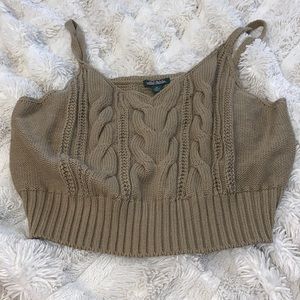 Wild fable green crop top